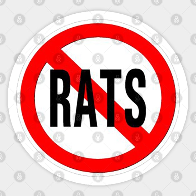 No Rats Sticker by  The best hard hat stickers 